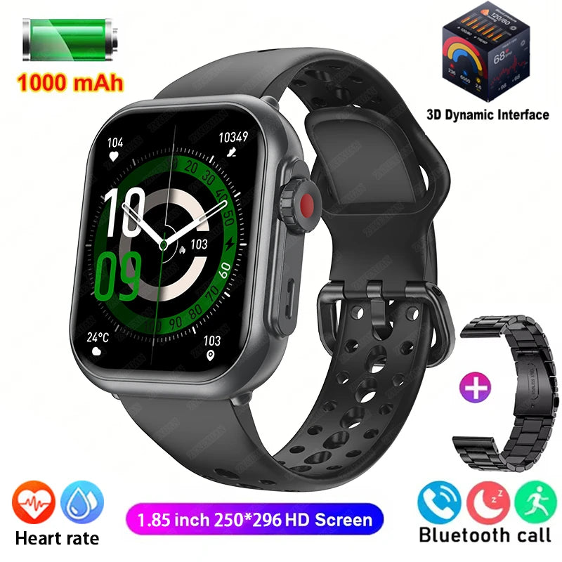 Smart Watch Ultra 2 SE Hombre Mujer 1000mAh HD AMOLED Frecuencia cardíaca 100+ Deportes Llamada Bluetooth Seguimiento GPS Reloj inteligente resistente al agua para Apple