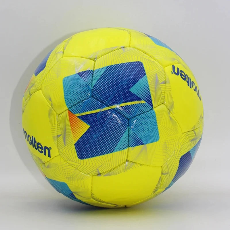 Pelotas de fútbol fundidas, talla oficial 5, talla 4, PVC, resistente al desgaste, cosidas a mano, competición de fútbol al aire libre, partido de entrenamiento