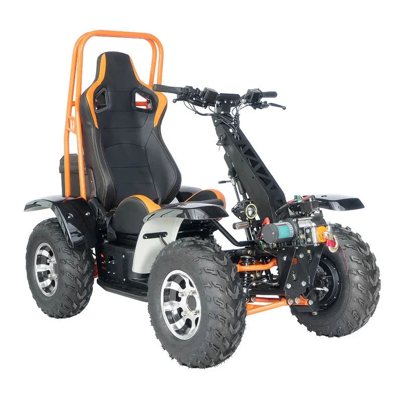 Scooter KW V 4WD con Motor de 00W de Potencia/H, Uso Agrícola, Certificación CE 4*4 ATV COC EEC, Sensor de Carga 0Kg, Sumeide