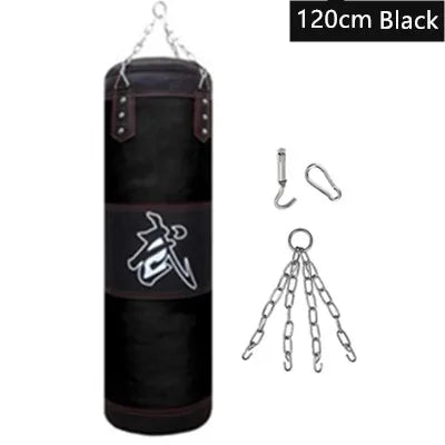 Saco de arena de boxeo profesional sin relleno, accesorio colgante para MMA, Muay Thai, Kickboxing, Taekwondo, 100/120cm
