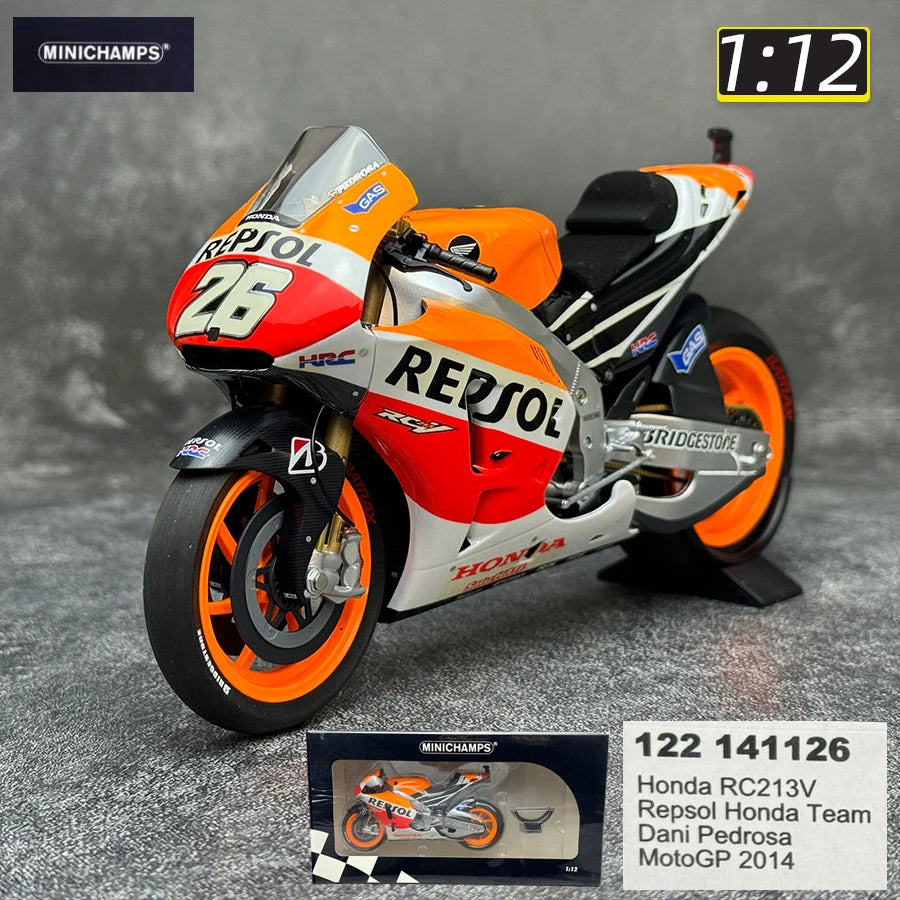 Minichamps 1/12  New FOR YZR-M1  RC213V  GP11 Metal motorcycle model static display collection holiday gifts