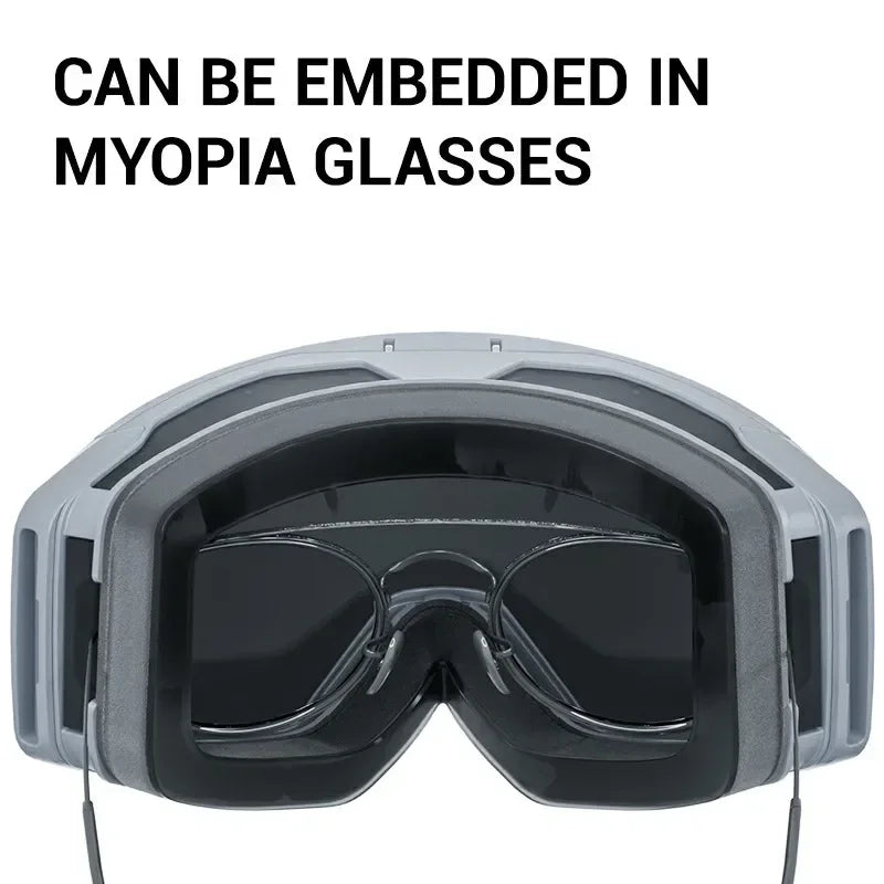 Kapvoe gafas fotocromáticas para nieve, gafas de esquí para mujer, snowboard, esquí en nieve, hombres, antiniebla UV400, gafas para motos de nieve, motocicleta