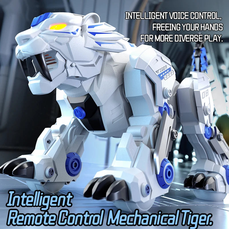 Robot teledirigido JJRC R38, juguete educativo infantil, tigre mecánico inteligente programable, robot biónico sensorial que baila