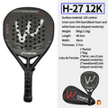 La nueva raqueta de Padel de fibra de carbono de 12K, raqueta de Padel de EVA con núcleo de espuma viscoelástica elástica, raqueta de tenis de playa, raqueta de Padel de fibra de carbono