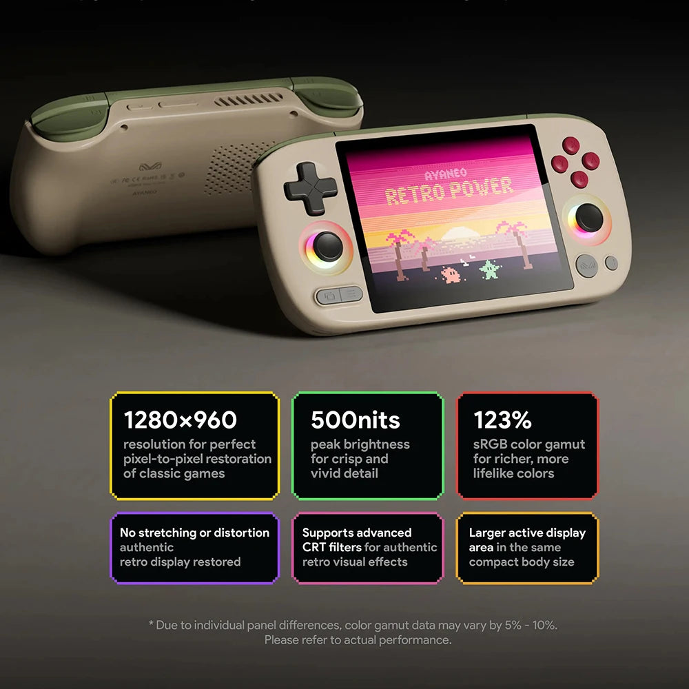 AYANEO Pocket Air Mini Retro Handheld Game Console 4.2 Inch Screen MTK Helio G90T Processor Hall Joystick Portable Pocket Android Retro Gaming Console