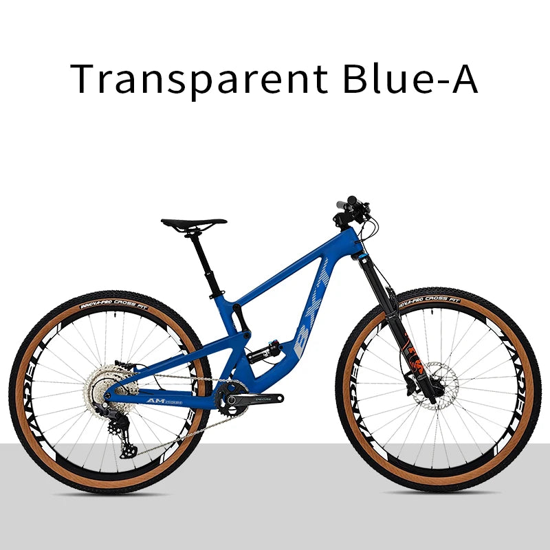 Bicicleta de montaña BXT de doble suspensión, cuadro de fibra de carbono, rodada 29, compatible con horquilla de 160mm de recorrido, eje Boost y tubo de sillín con suspensión