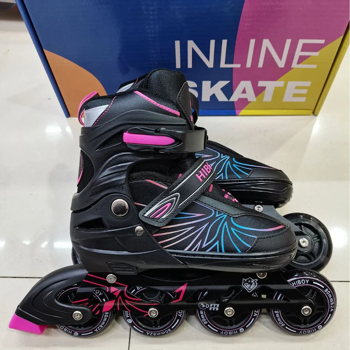 Patines en línea para niñas y niños, zapatos de patín de 4 ruedas, tamaño ajustable 31-42, mujeres adultas, hombres, zapatillas de patinaje al aire libre, regalos