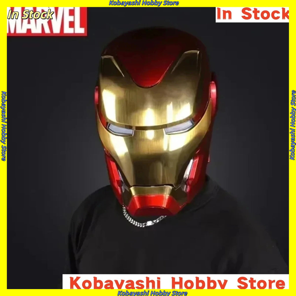 En Stock, Casco Transformable de Iron Man MK50 de Marvel, Escala 1:1, Réplica para Cosplay, Artículo Coleccionable Auténtico, Regalo
