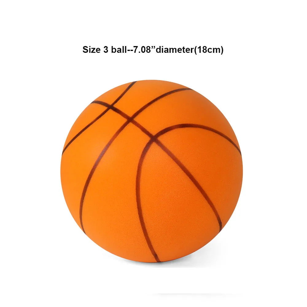 Pelota de baloncesto de goteo silenciosa para interiores, tamaño 3/5/7, de alto rebote, silenciosa, sin desformación, para entrenamiento de baloncesto en interiores