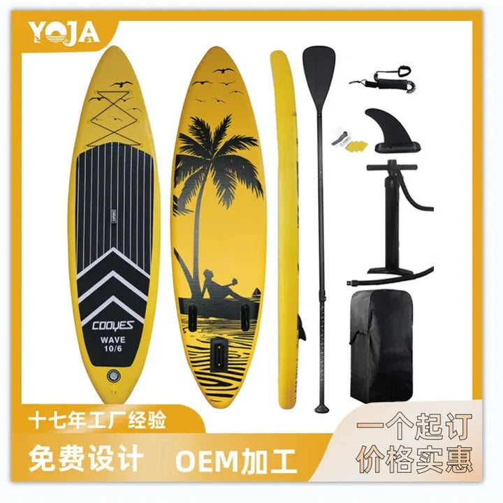 Tabla de Paddle Surf Inflable Portátil para Deportes Acuáticos, Surf, Playa, Camping, Entrenamiento de Surf para Principiantes y Uso Recreativo