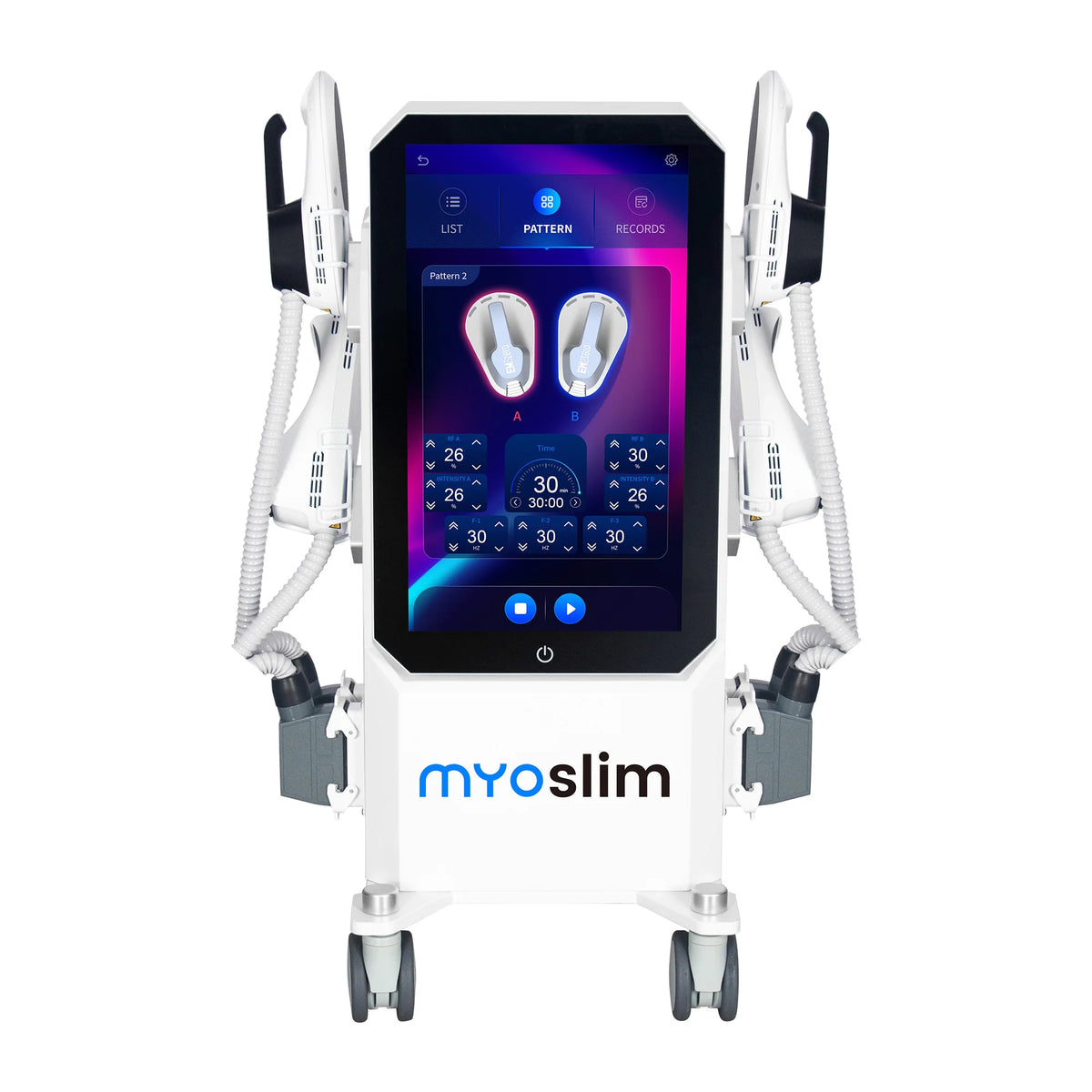 Máquina Profesional de Estimulación Muscular Myoslim EMS Neo Body Sculpt EMS Zero Ultra Pro 6500W con 4 Manijas RF Hi-EMT para Adelgazar