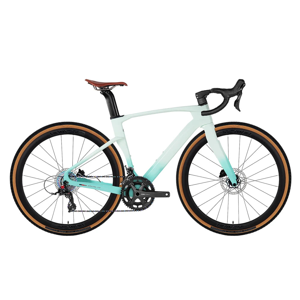 Bicicleta de gravel para carretera TWITTER de carbono, 24 velocidades, cuadro de fibra de carbono, frenos de disco hidráulicos, bicicleta de montaña, bicicleta urbana unisex para todo terreno