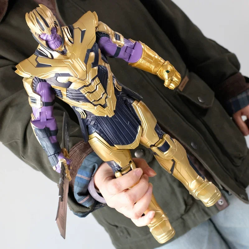 ZDTDS Thanos, figura de acción coleccionable a escala 1/5 con articulaciones móviles, modelo de juguete para los fans de Marvel, ideal como regalo para coleccionistas.