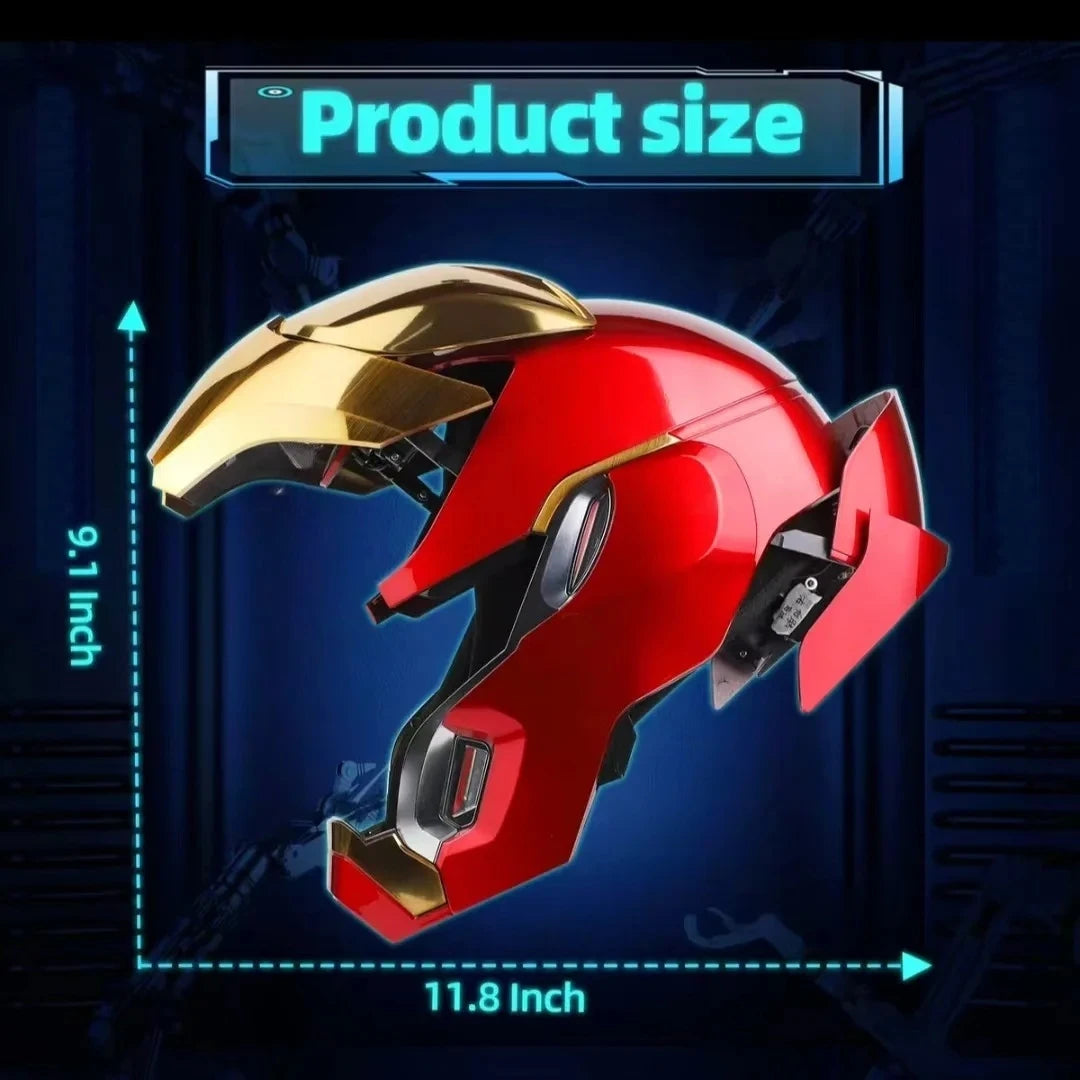 Figura de Iron Man Mk50 1:1, Máscara Cosplay Usable, Casco Deformable Activado por Voz, Modelo Derivado de Películas, Juguete, Regalo de Cumpleaños