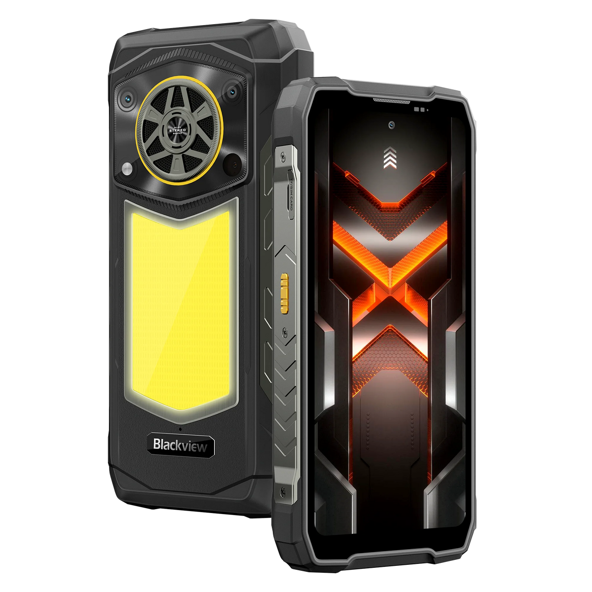 Smartphone robusto Blackview ROCK 5, 48 GB (12+36) RAM + 256 GB ROM, pantalla 2.4K de 6.78", batería de 20000 mAh, Android 16, cámara de 108 MP, NFC, huella dactilar, linterna para acampar, luz de relleno IR para reconocimiento, carga rápida de 33 W