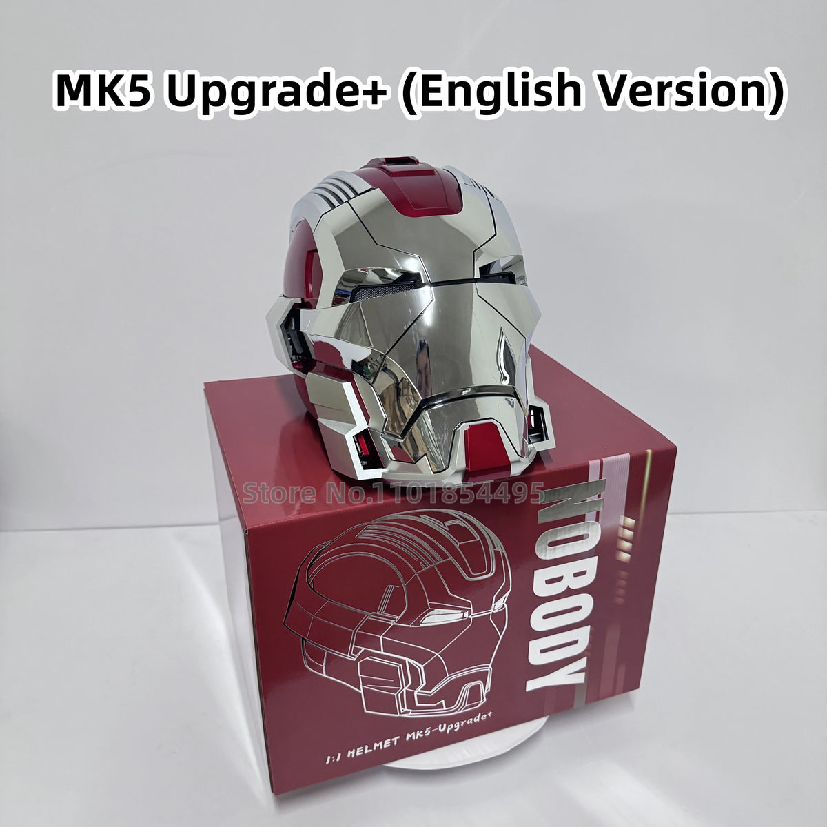 Máscara Iron Man MK5 Pro Max, Casco MK17, Juguetes Eléctricos, Control por Voz Jarvis, Apertura y Cierre Automático, Adorno Mecánico Coleccionable