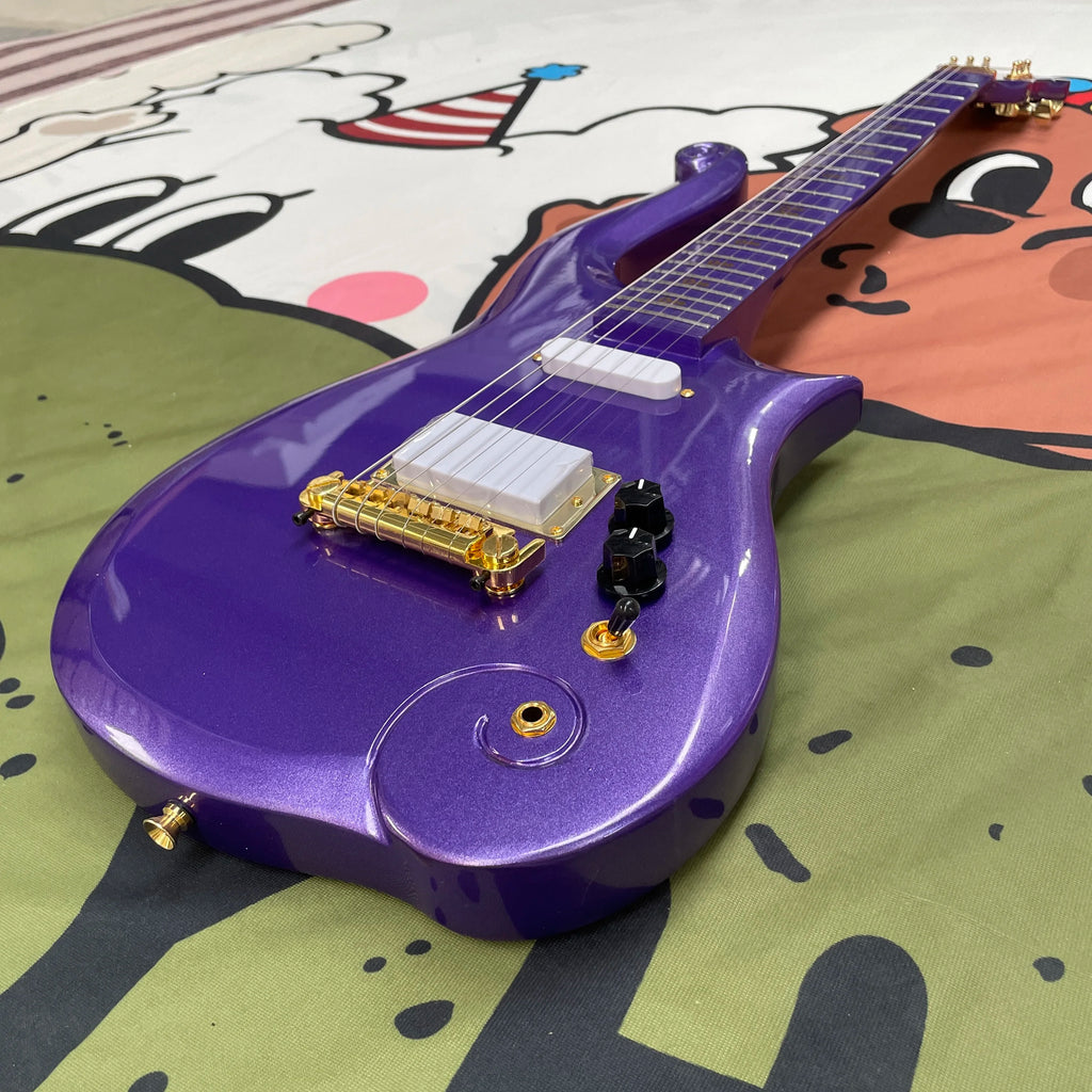 Nuevo Modelo de Guitarra Eléctrica Little Prince, Guitarra de Seis Cuerdas con Cuerpo de Caoba, Diapasón de Arce