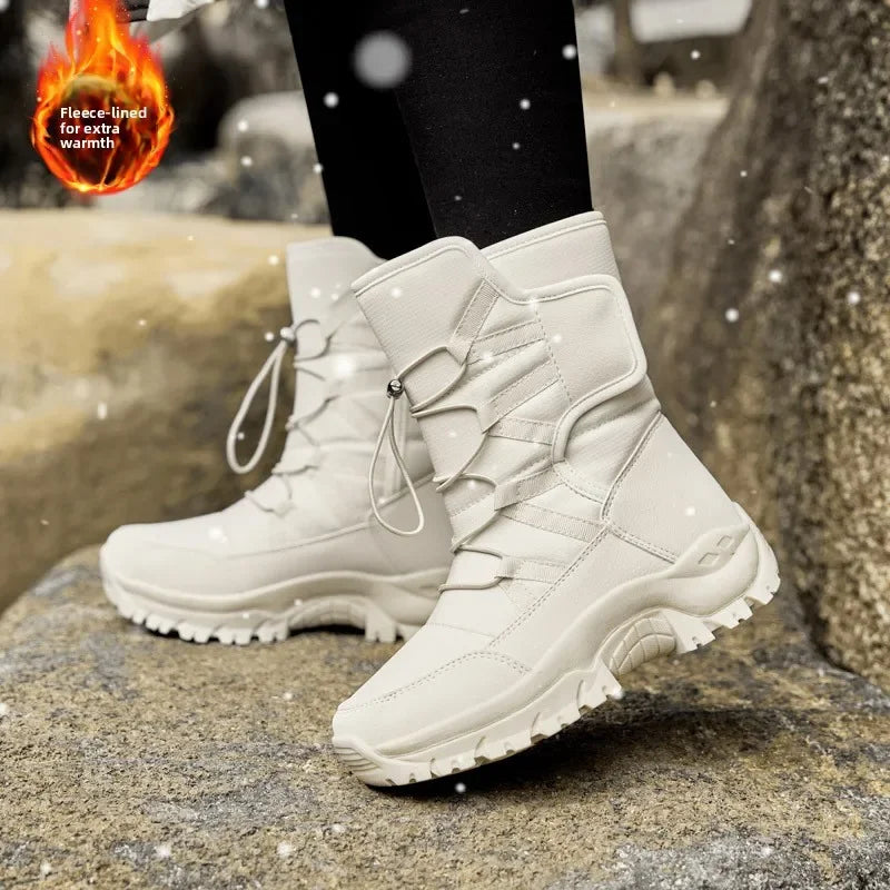 Nuevas Botas de Invierno para Hombre y Mujer, Botas de Nieve Impermeables y Antideslizantes, Botas de Esquí Cálidas, Botas de Senderismo, Botas de Viaje