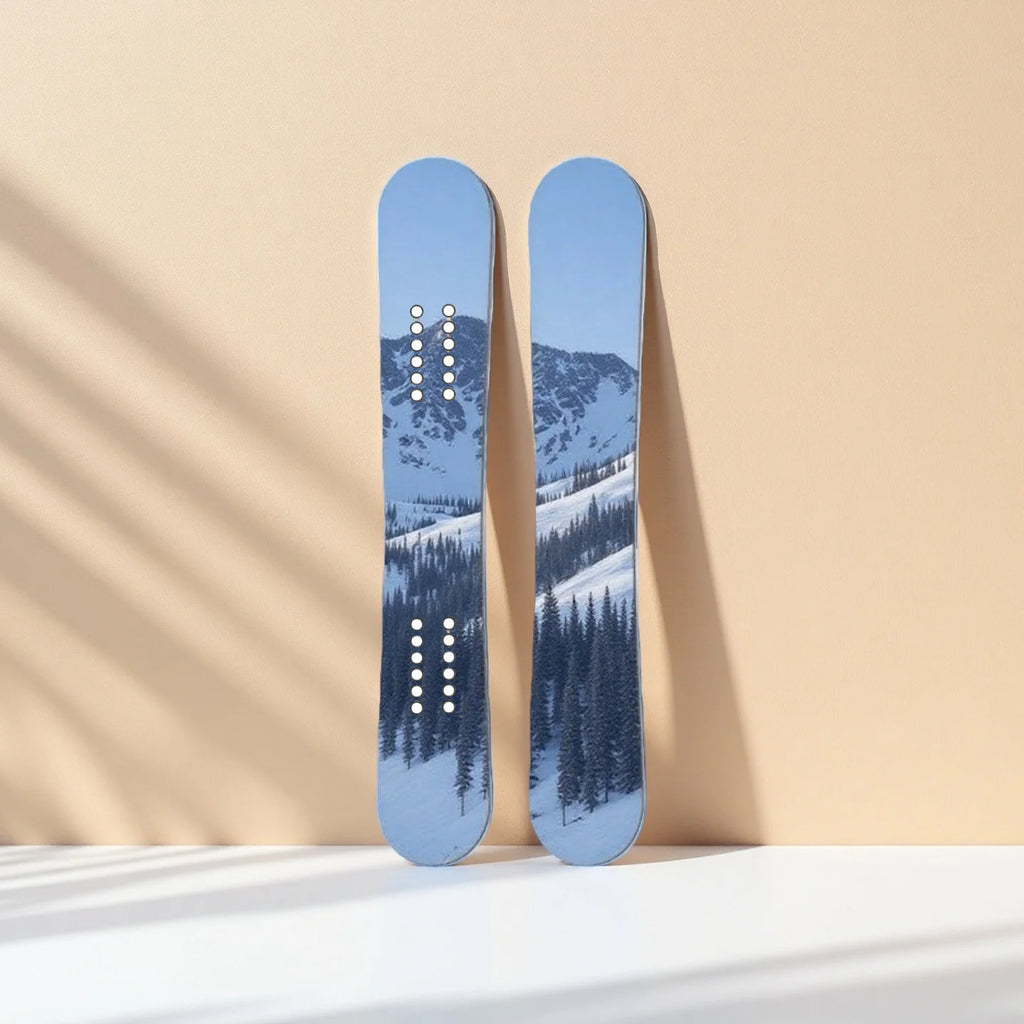 Tabla de Snowboard Freestyle para Todo Tipo de Montaña, Construcción de Fibra de Vidrio ABS, Esquís de Álamo, Servicios OEM y ODM, Fabricante de Esquís