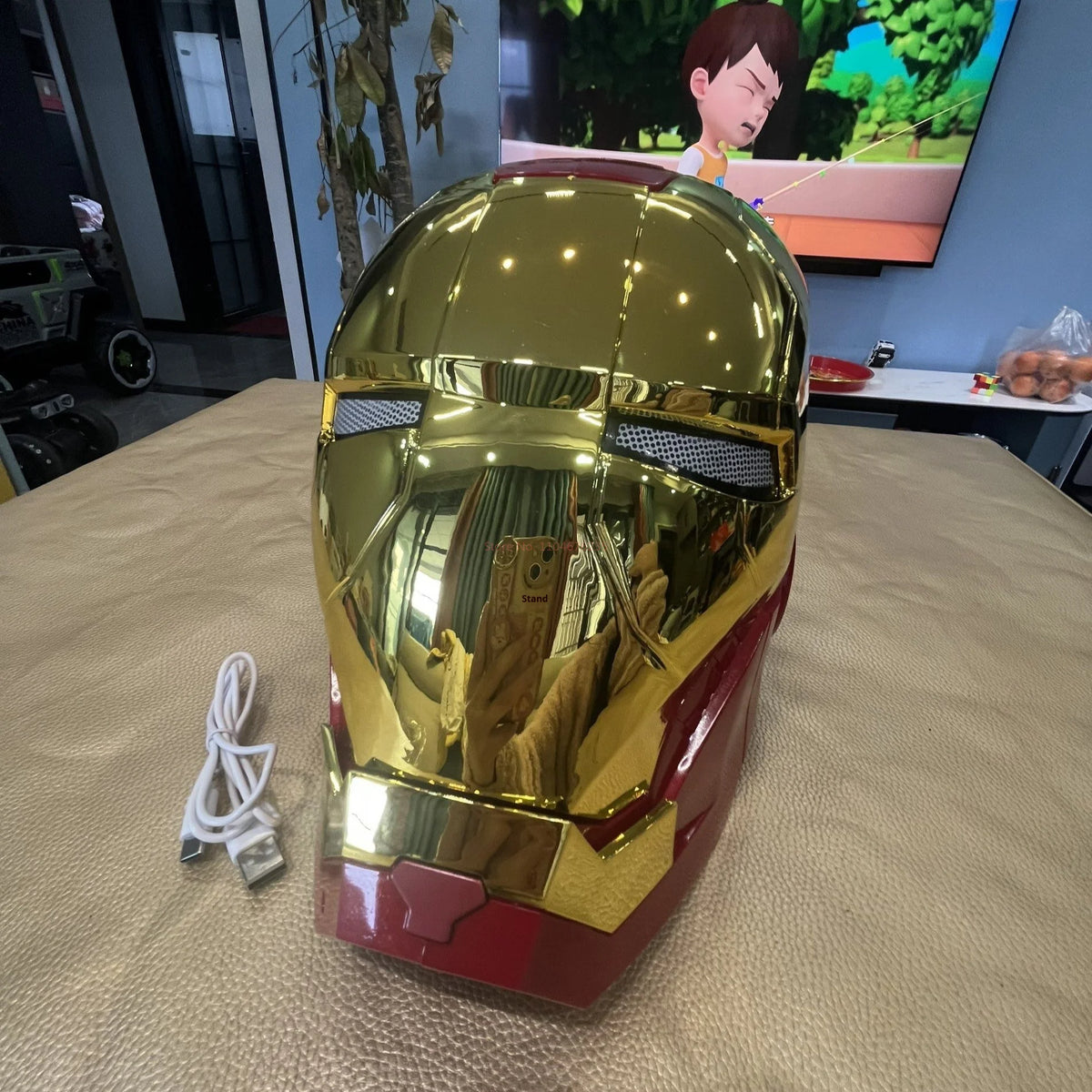 Máscara de Iron Man 2026, Réplica 1:1, Casco Eléctrico con Control por Voz, Modelo para Adultos, Juguete, Regalo de Cumpleaños