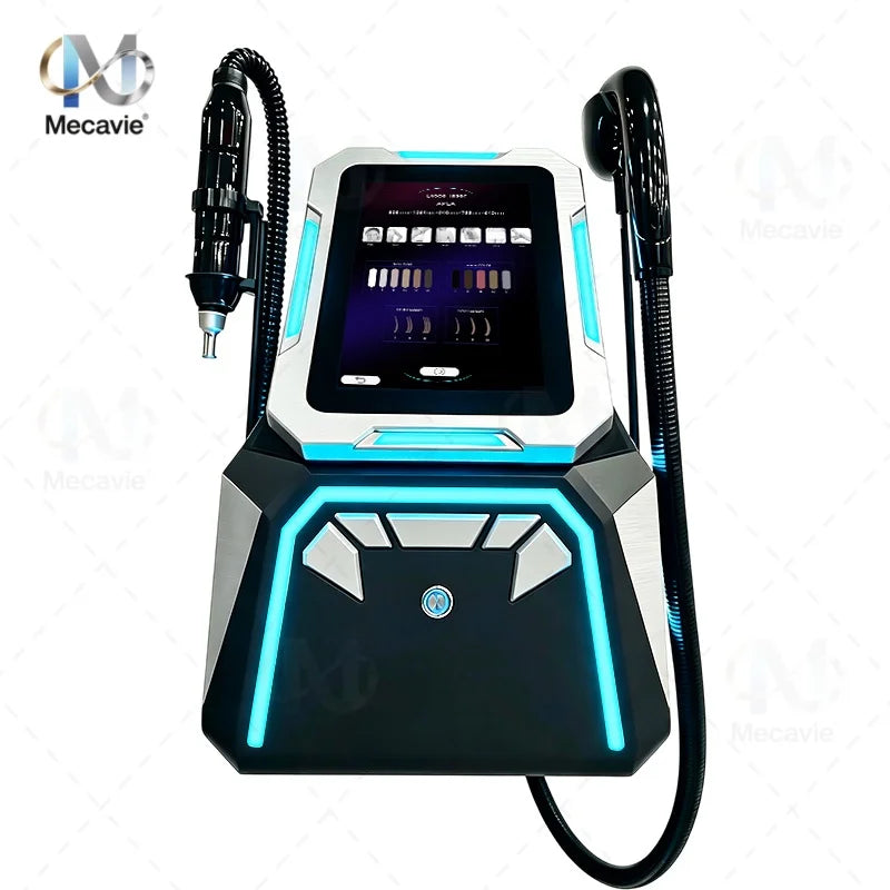Máquina de Belleza de Alta Potencia de 5000W con 5 Longitudes de Onda, 2 en 1 para Depilación y Rejuvenecimiento de la Piel, Pantalla Táctil de 10 Pulgadas, Aleación de Aluminio