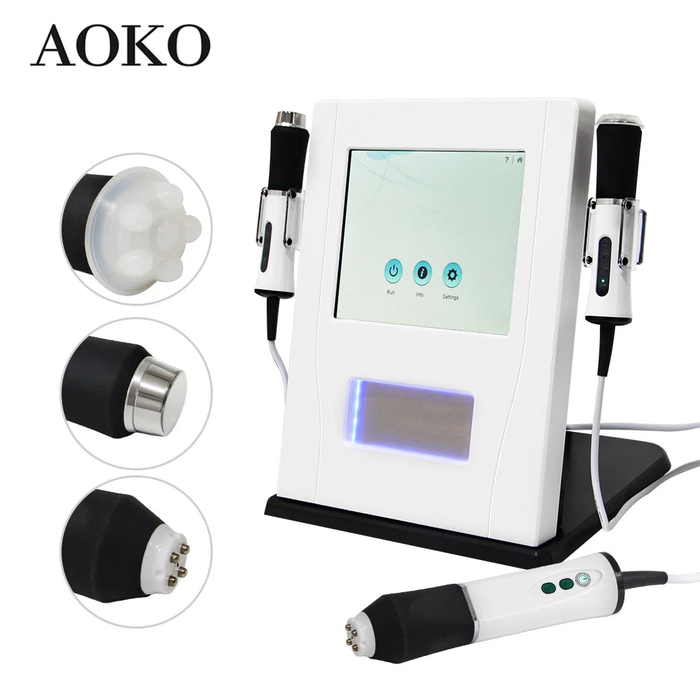 Máquina de belleza hidro 3 en 1 AOKO, lo último en tecnología, para el cuidado facial con oxígeno, rejuvenecimiento, estiramiento facial y blanqueamiento de la piel.