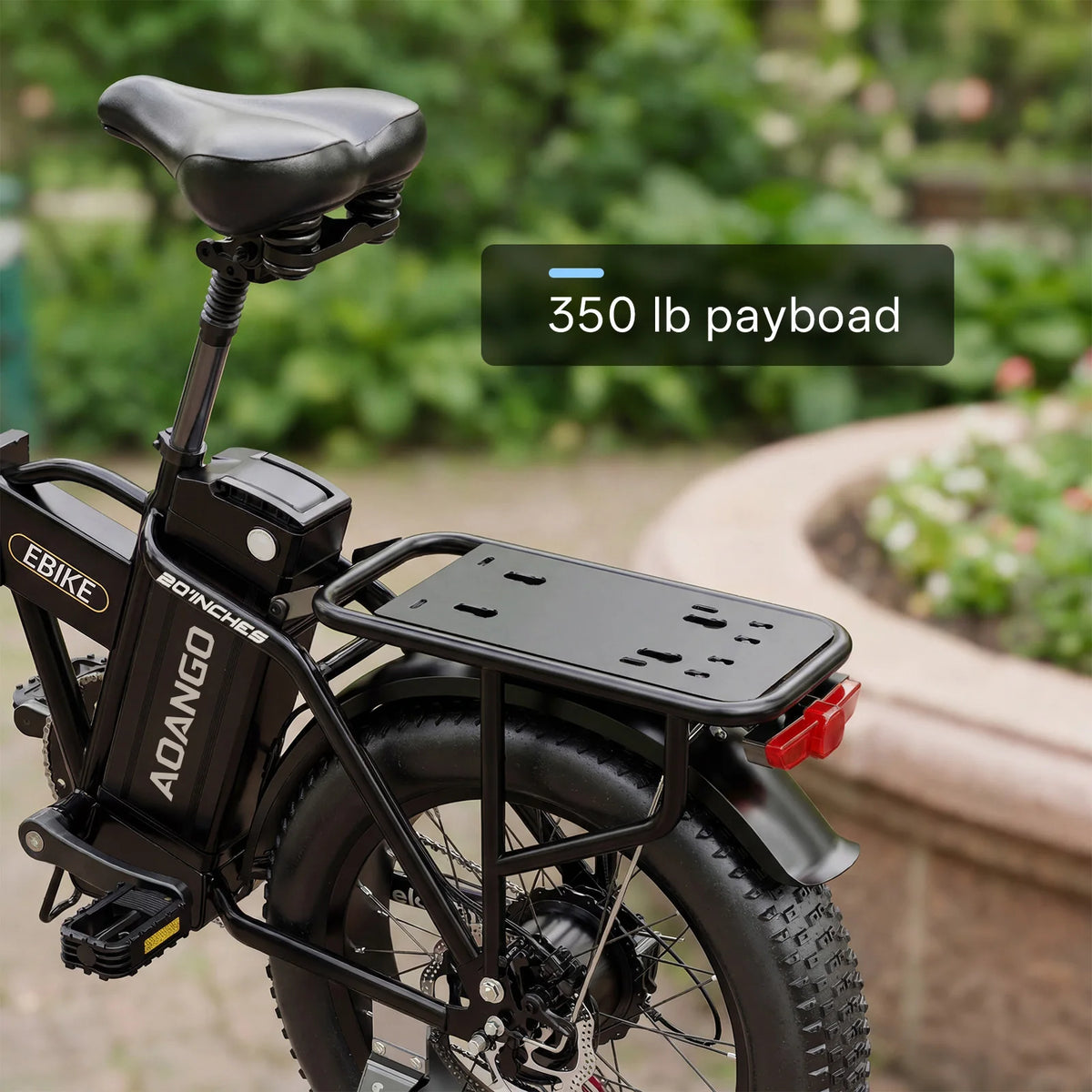 Electric Bike 20 Inch Fat Tire, 48V 50Ah Removable Battery, 7‑Speed E‑Bicycle, Disc Brakes, 240KM Long Range, Adult E‑Bike Aoango F6