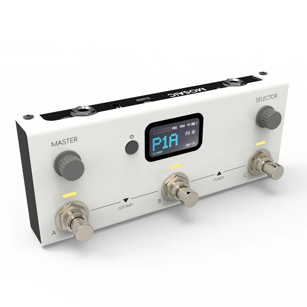 LIVTRA Procesador de Efectos para Guitarra y Bajo Eléctrico Todo en Uno: Práctica, Transcripción de Canciones, Programación de Batería, Grabación y IA