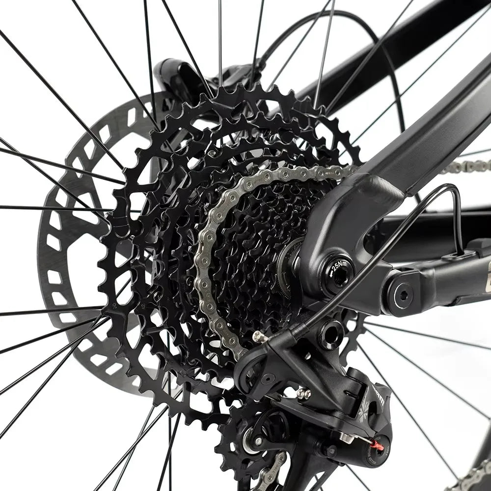 Bicicleta de montaña TWITTER HD de 27.5/29 pulgadas, recorrido de 150 mm, ENDU150 M6100/NX-12S AM, bicicleta de montaña de aluminio con doble suspensión y horquilla de aire/aceite