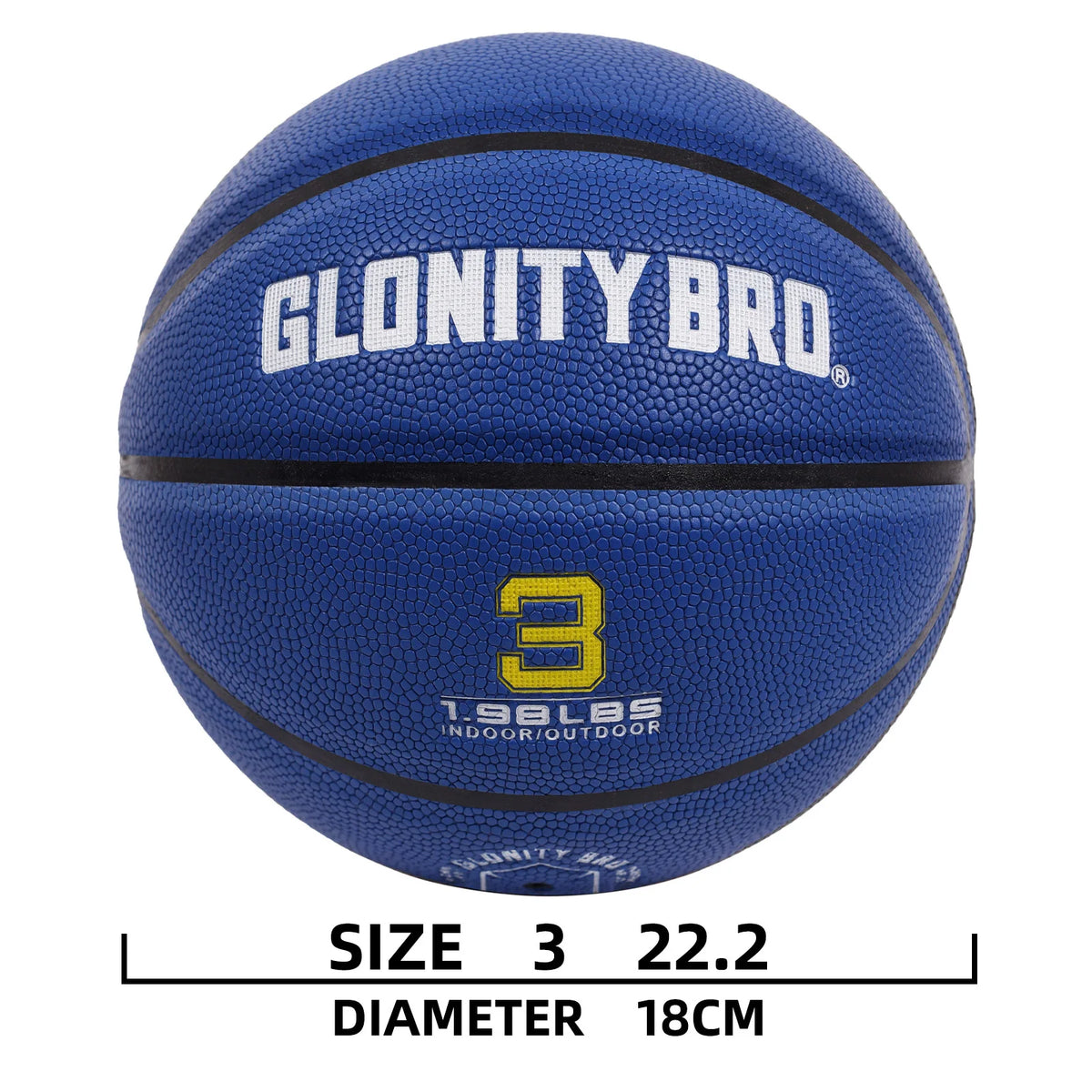 Balón de Baloncesto con Peso, Talla 3 Pequeña, 1.32 LBS-22.2 Pulgadas, Balón Pesado para Entrenamiento en Interiores y Exteriores, Mejora el Control del Balón y el Entrenamiento de Fuerza