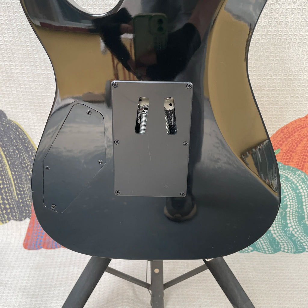 Guitarra eléctrica de 6 cuerdas con acabado artístico, pastillas HH, perillas de volumen dobles, guitarra eléctrica de alto rendimiento y coleccionable.