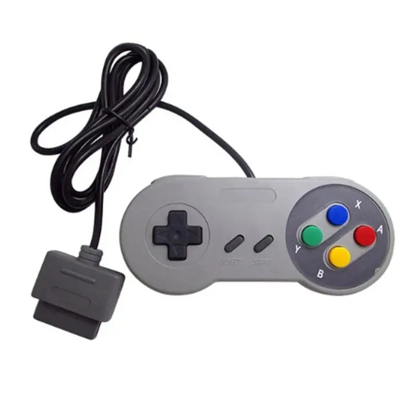 Wired SNES Retro Game Controller Responsive Press Buttons Durable Material for Classic Game Home Play