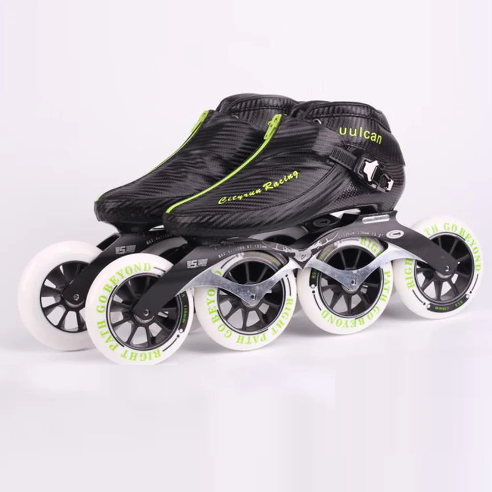 Japy-Patines en línea de fibra de carbono para competición profesional, botas con cremallera, Similar a Powerslide, Cityrun Speed, 2019