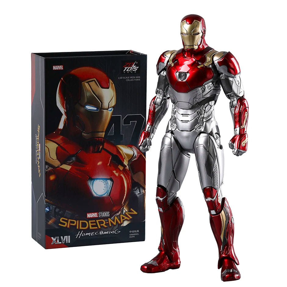 ZD Toys Iron Man 3 MK 22 24 35 41 47 figura de acción de PVC juguete de modelos coleccionables