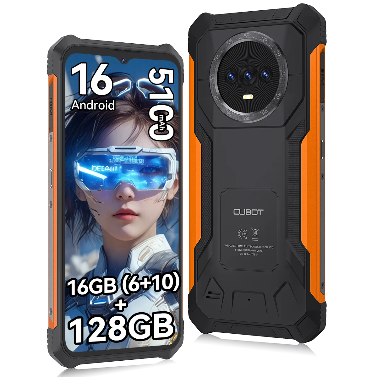 [Envíos desde Francia] Smartphone resistente Android 16 Cubot KingKong ES PRO, 16GB RAM(6+10)+64GB ROM/16GB RAM(6+10)+128GB ROM, cuerpo ultradelgado de 12.8mm, 6.56" 90Hz, 5100mAh, 64MP, GPS, identificación facial+huella dactilar