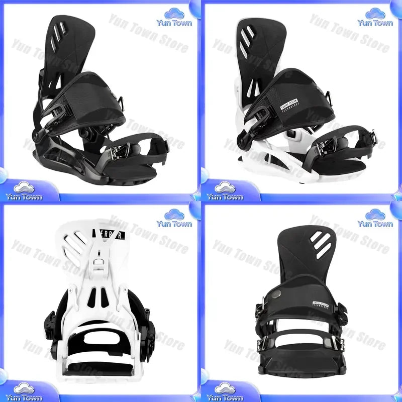 Fijaciones de Snowboard para Step-In, Dureza Media 7-8, Carbono, PU, Amortiguación EVA, Ligeras, para Riders Avanzados