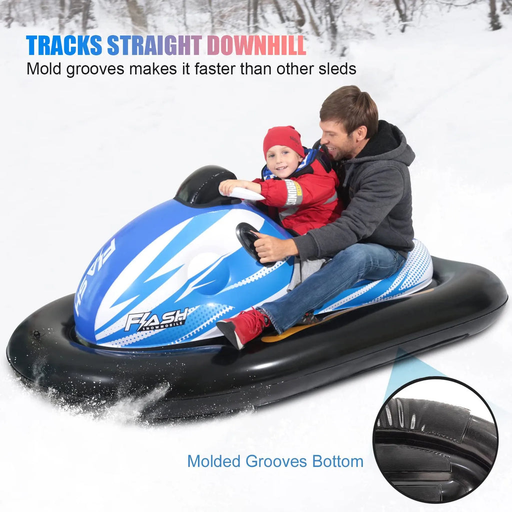 Tobogán de Nieve de PVC para Diversión Invernal, Actividades al Aire Libre, Motos de Nieve Inflables, Trineos de Nieve
