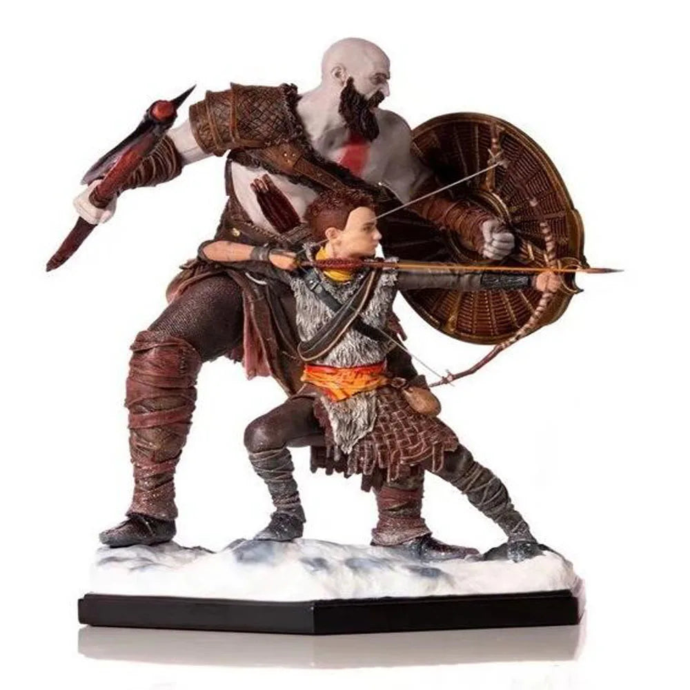 Oferta especial: Figura de acción coleccionable de PVC de Kratos y su hijo Atreus de 20 cm de IRON Game God of War 4, de Mol Toys, para regalo, disponible ahora