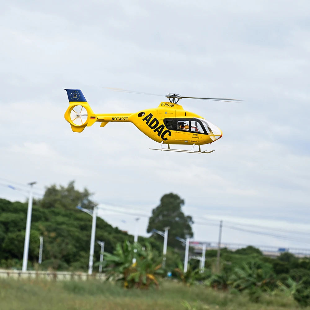(Nuevo Color) Helicóptero RC Fly Wing EC-135 10CH con giroscopio de 6 ejes, GPS, batería de 5000mAh y control de vuelo ACE