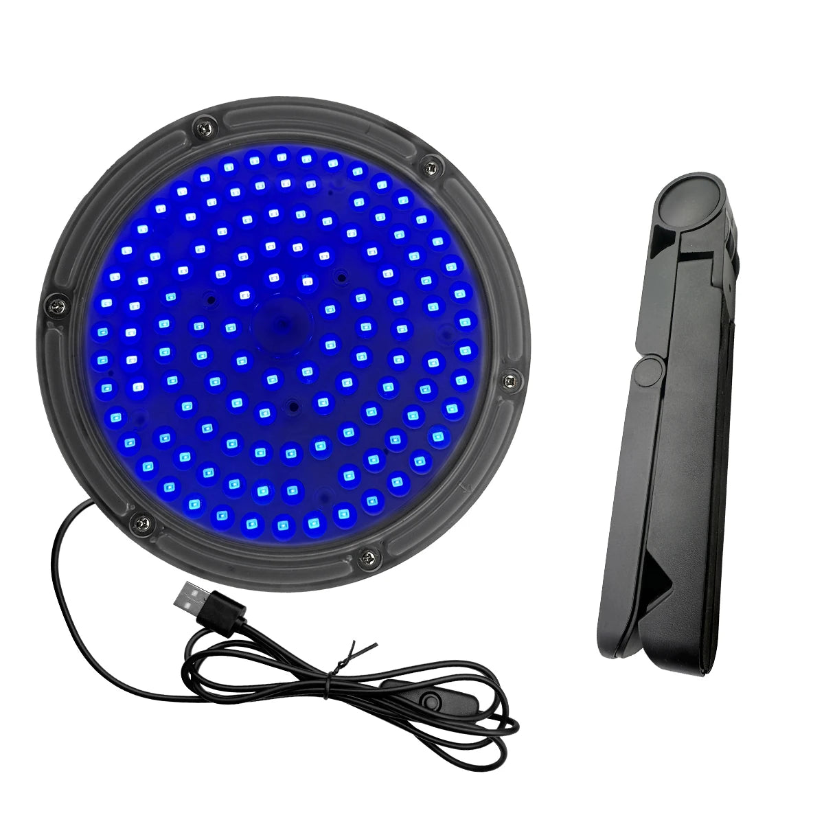 Lámpara de Bronceado UV de Escritorio con 120 LED. Para el Bronceado Facial y Corporal con Rayos Ultravioleta. 457 Luz Azul. Para tomar el sol en casa