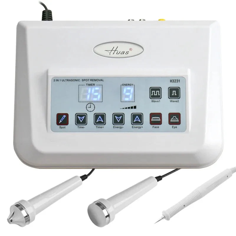 Máquina Facial Ultrasónica 3 en 1, Eliminador de Tatuajes, Verrugas, Lunares y Pecas, Pluma de Micro Plasma para Eliminación de Pecas