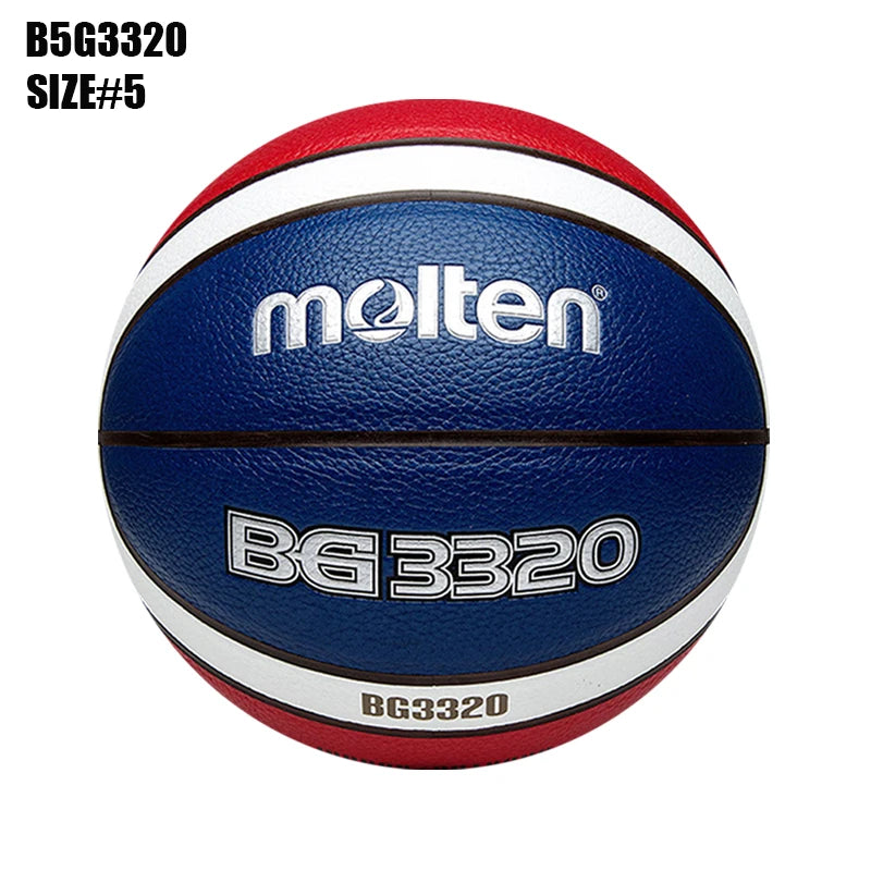 Balones de Baloncesto Originales Molten 2027, Tamaño 7/6/5, Material PU, para Juegos en Interiores y Exteriores, Entrenamiento, Hombres y Mujeres, Baloncesto