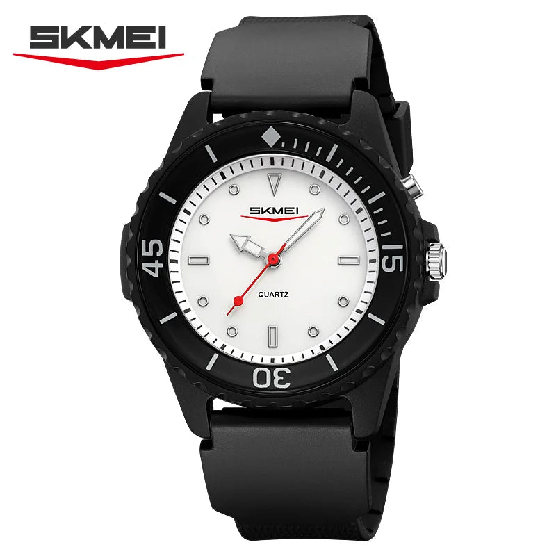 SKMEI 2433 Fashion Men’s Quartz Watch Simple Design Luminous Hands Wristwacth 50M Waterproof Sports Casual Watches for Man