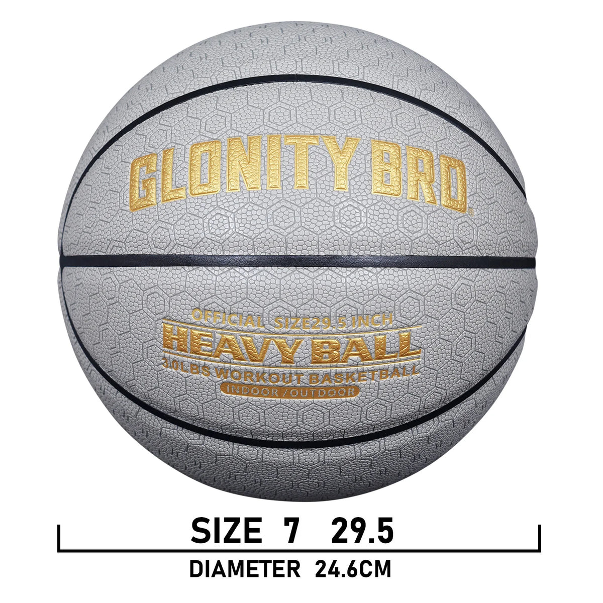 3LBS/2.2LBS 29,5 "/28,5" Pu peso entrenamiento especial baloncesto pesado para mejorar el exterior entregando habilidades de paso de goteo