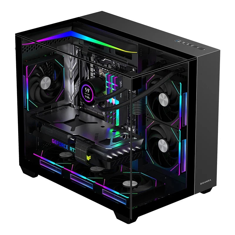PC de Juegos Preconstruido con Ryzen 7 5700X, NVIDIA RTX 4060, 32GB de RAM DDR4, SSD NVMe M.2 de 1TB, WIFI, para Juegos, Diseño y Oficina