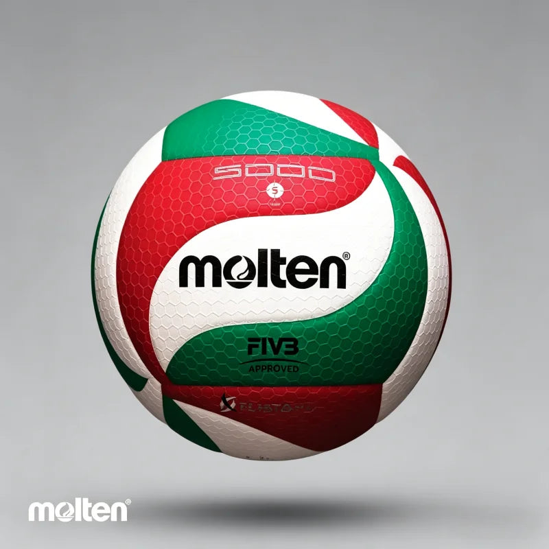 Balón de Voleibol Molten 4500/5000, Tamaño Estándar 5, PU, Oficial para Competición y Entrenamiento, para Uso en Interiores y Exteriores