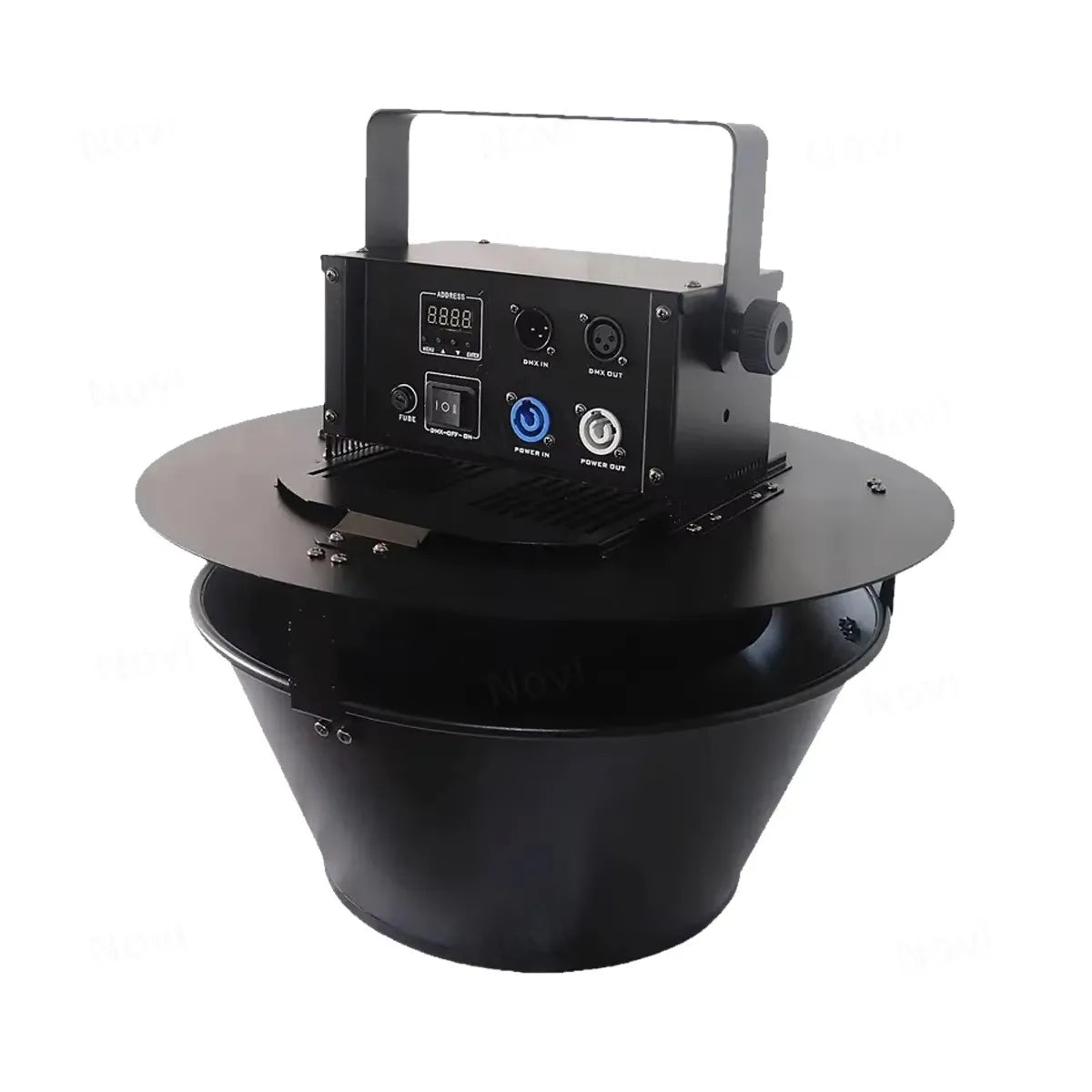 HJCecilia-lanzador de confeti eléctrico, soplador de pétalos giratorio portátil para colgar, máquina de papel de Color automática flotante para escenario