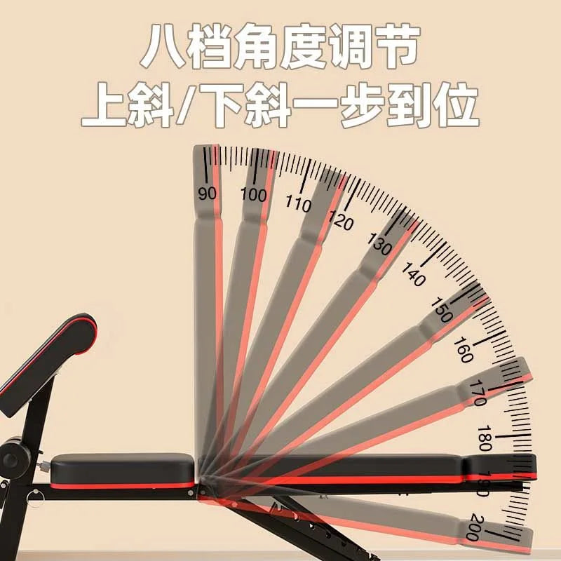 Taburete con mancuernas, silla de Fitness, ayuda multifuncional para abdominales, equipo de Fitness, banco de prensa para el hogar
