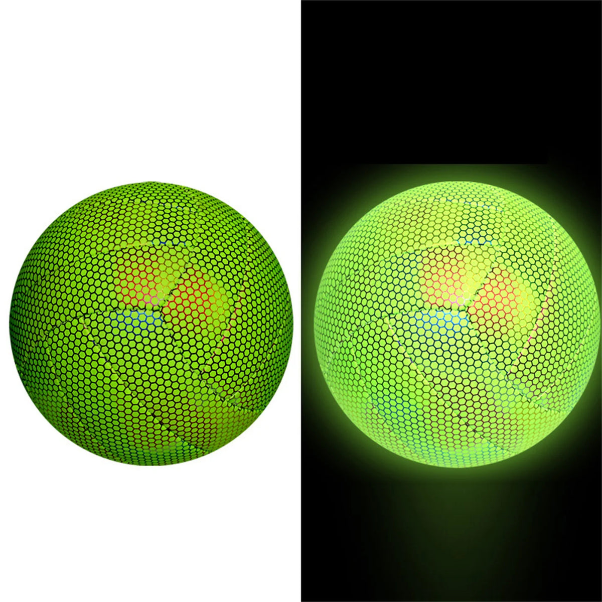 Voleibol de playa fluorescente reflectante para adultos, tamaño oficial, PU, tacto suave, competición de entrenamiento deportivo, Voleibol ligero nocturno, 5 #