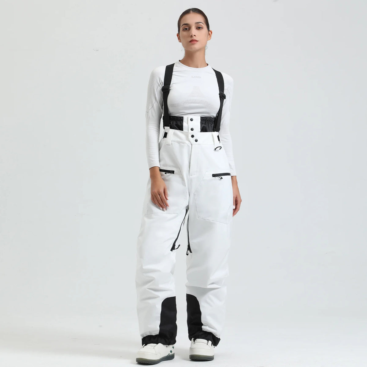 Pantalones de Esquí Gsou para Mujer, Impermeables, para Deportes de Montaña, Invierno, para Hombre y Mujer, Overoles de Snowboard con Tirantes, Pantalones de Nieve Cálidos para -40 Grados